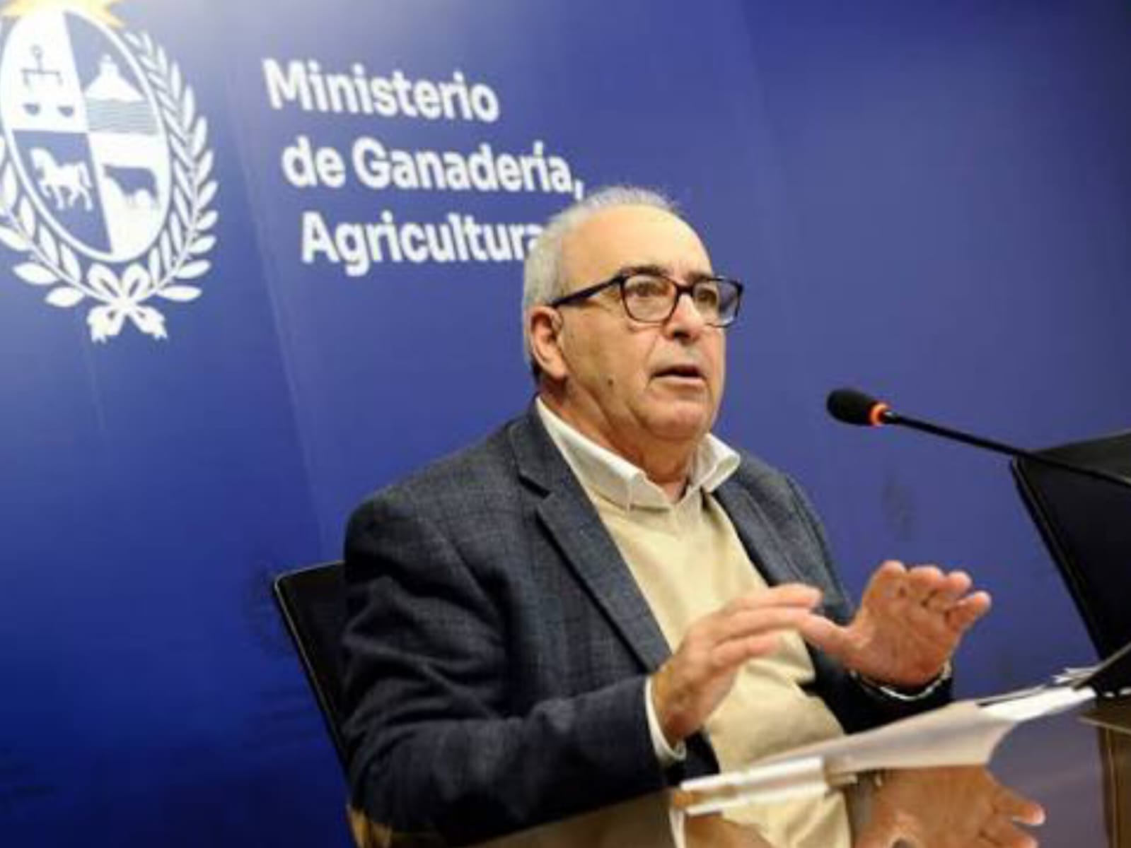 Declaraciones del ministro Alfredo Fratti sobre el impacto de la sequía